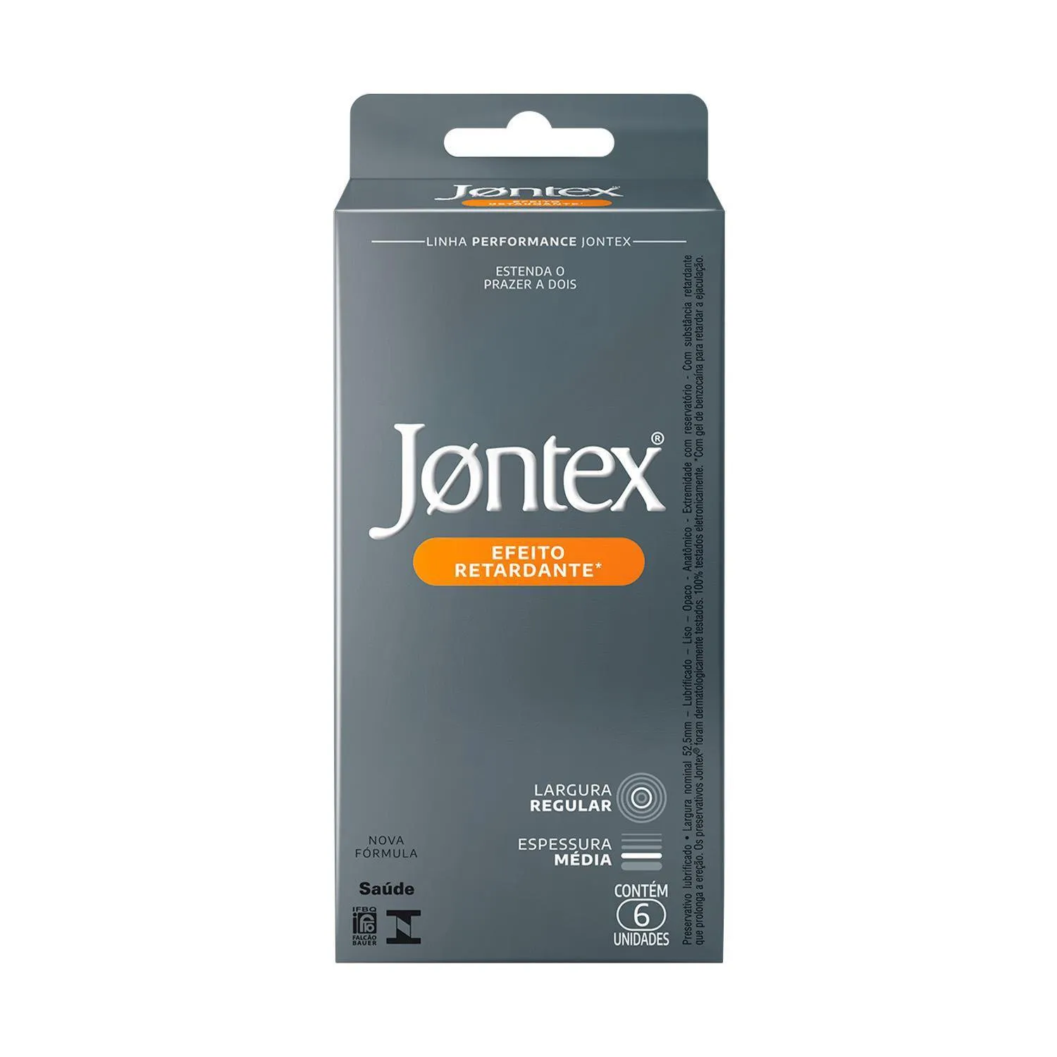 Preservativo Jontex Efeito Retardante Camisinha 6 unidades