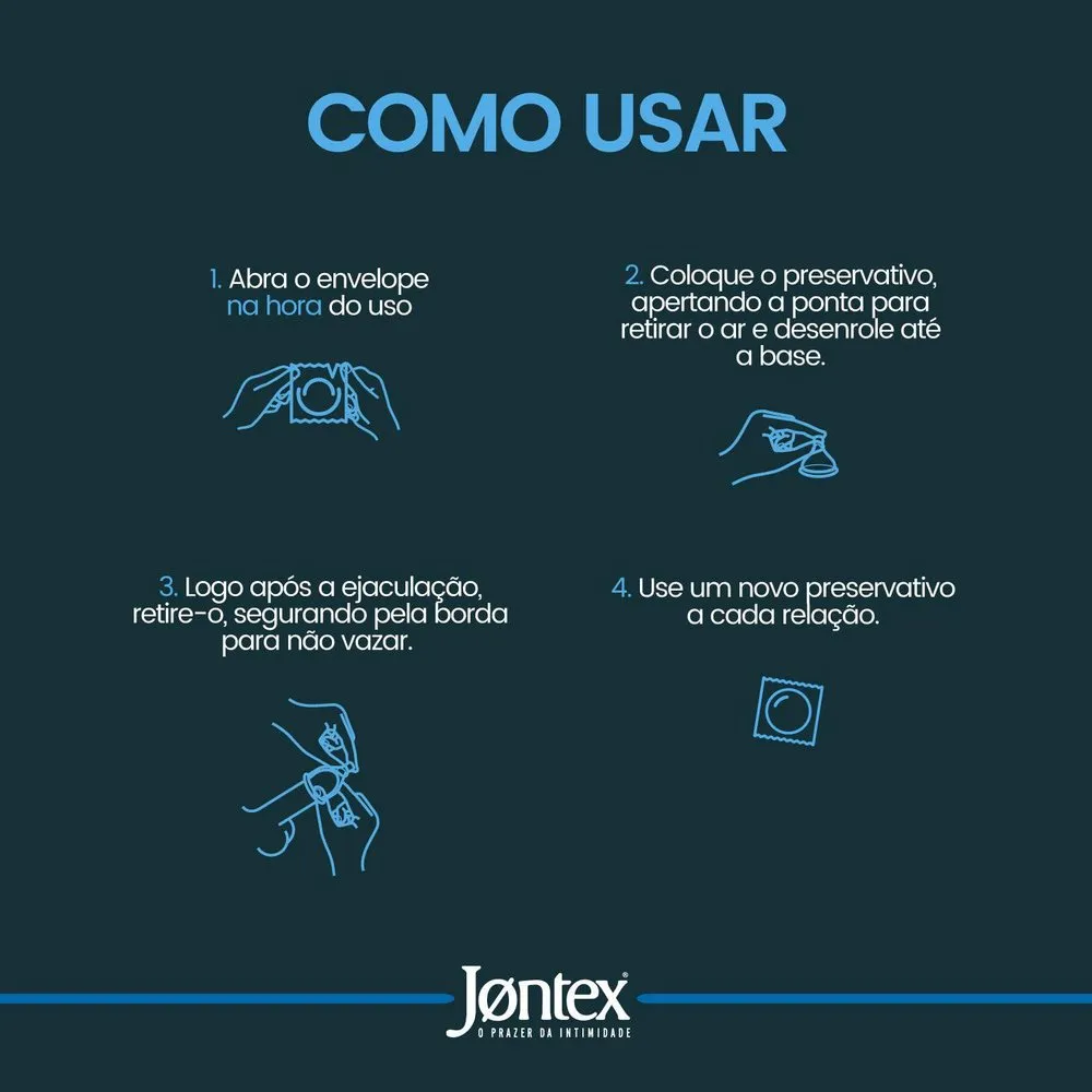 Preservativo Jontex Sensitive Larger Lubrificado XL 6 Unidades — foto 4