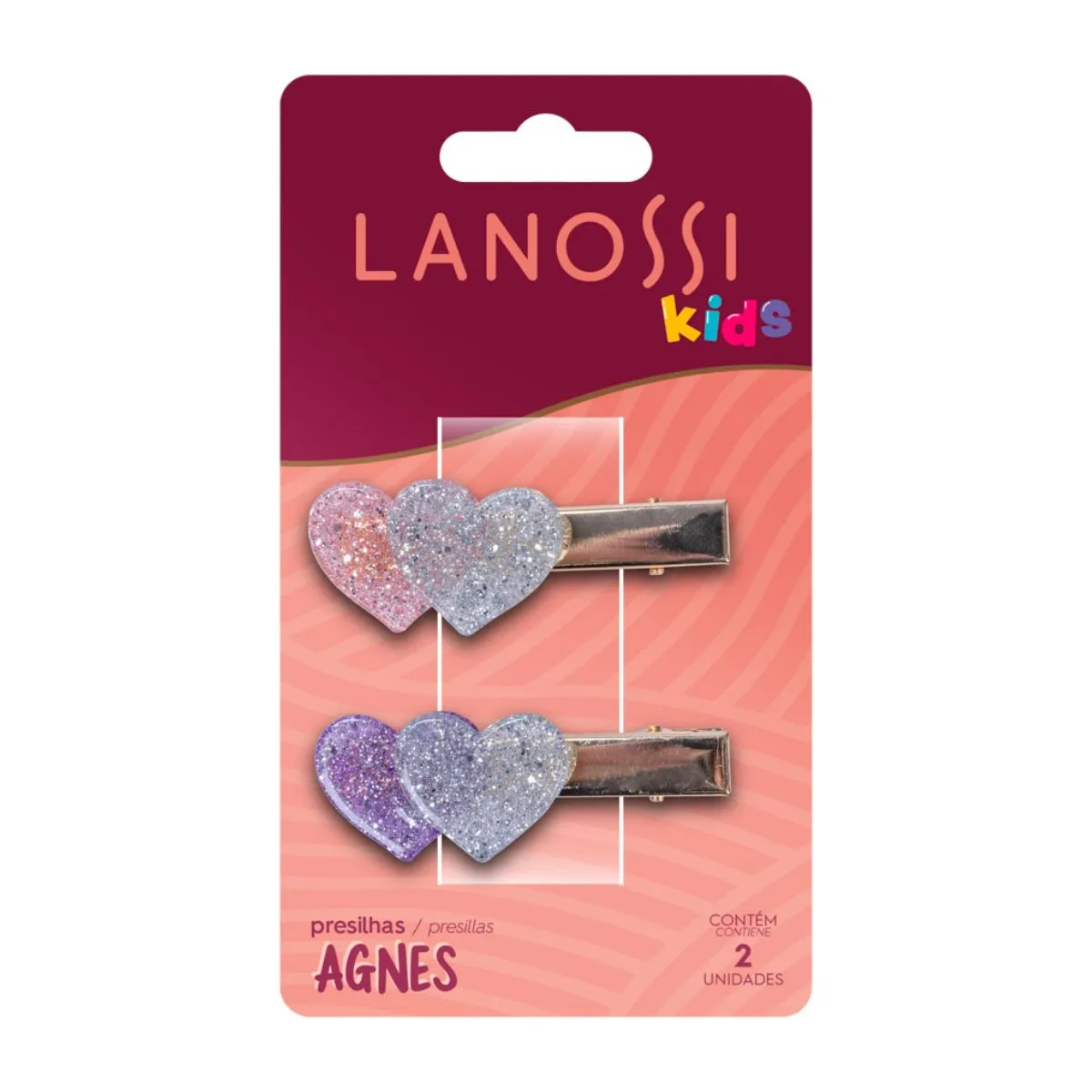 Presilhas De Cabelo Lanossi Agnes 2 Unidades