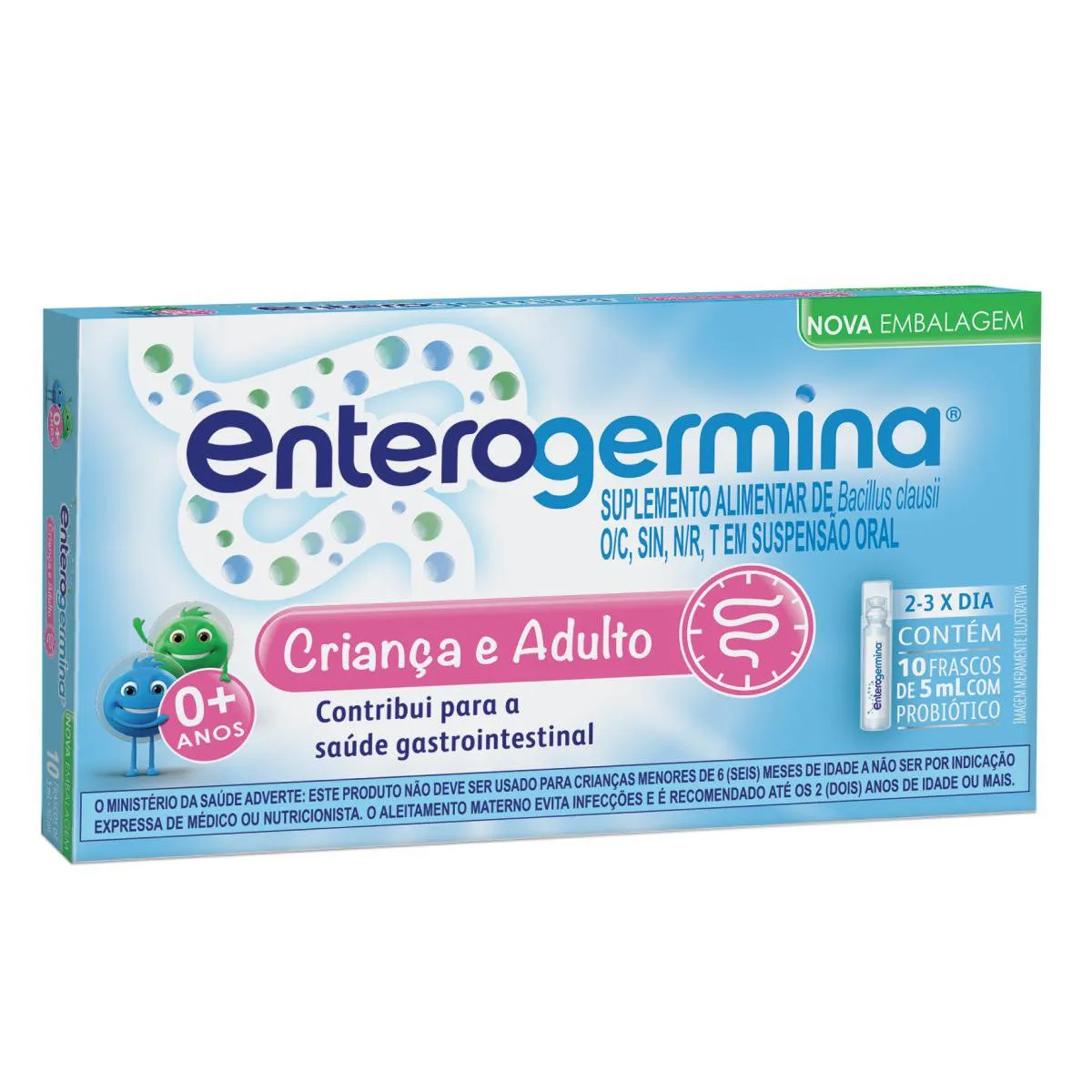 Probiótico Enterogermina 10 Frascos De 5ml — foto 2