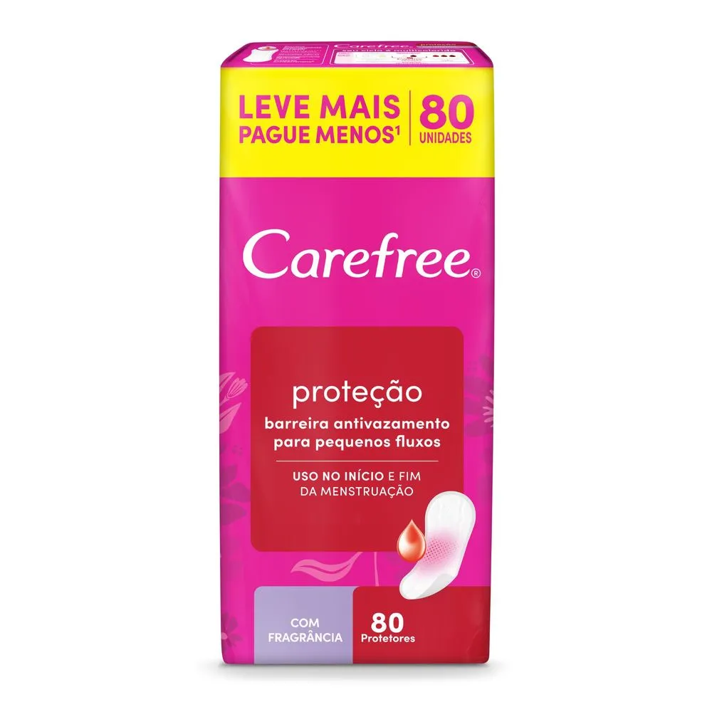 Protetor Diário Carefree Proteção com Perfume 80 Unidades — foto 2