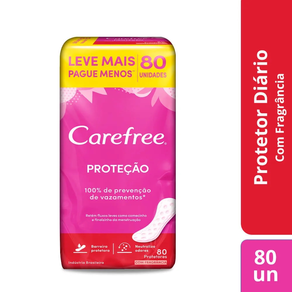 Protetor Diário Carefree Proteção com Perfume 80 Unidades — foto 7