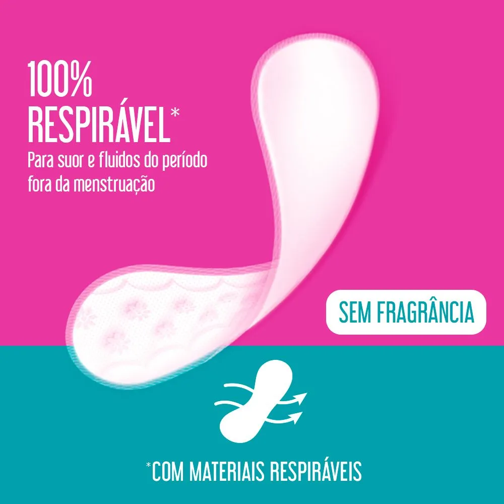 Protetor Diário Carefree Todo Dia Sem Perfume 40 Unidades — foto 3