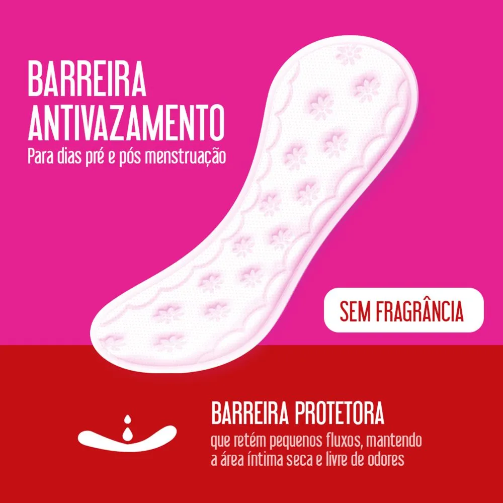 Protetor Diário Carefree Todo Dia Sem Perfume 40 Unidades — foto 7