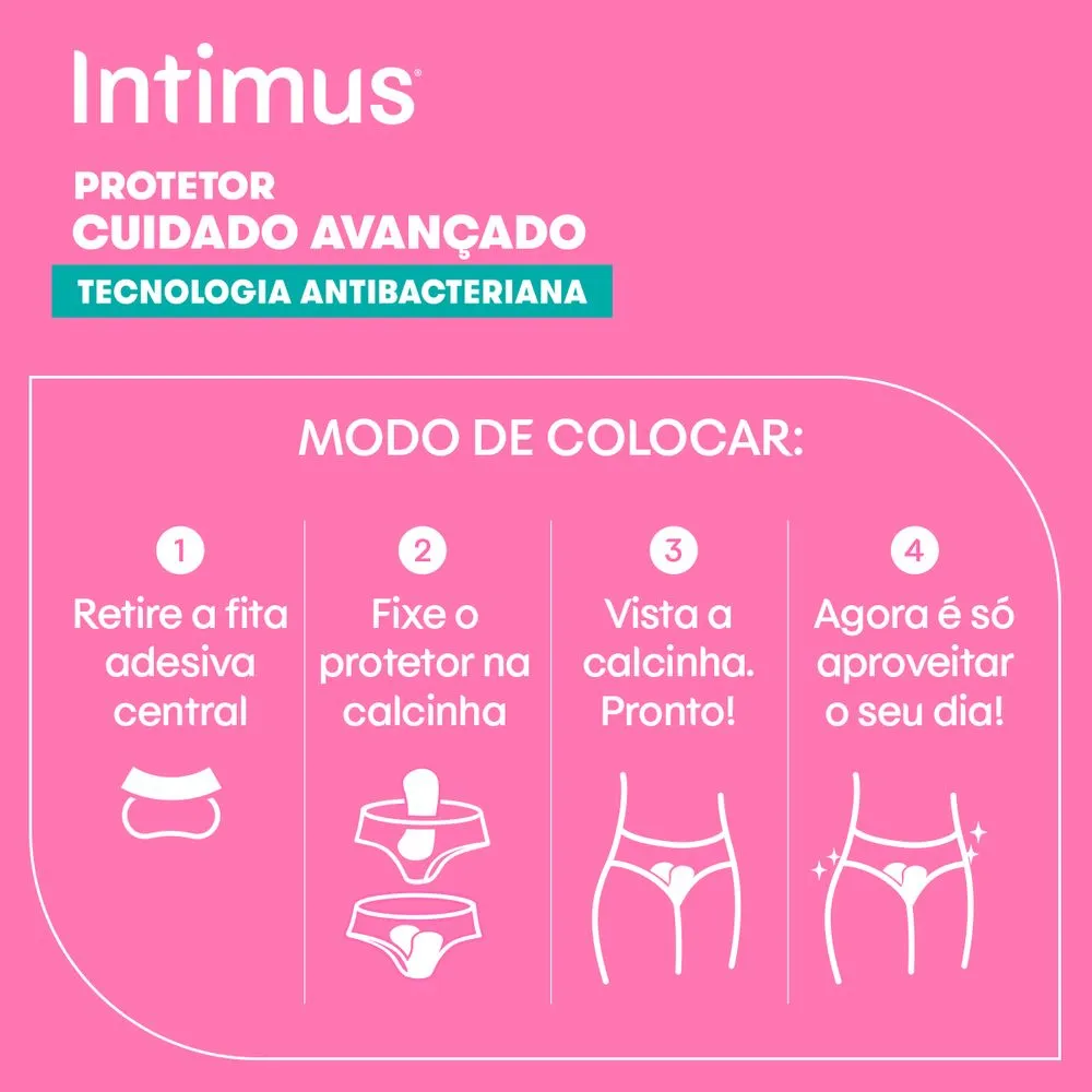 Protetor Diário Intimus Cuidado Avançando Tecnologia Antibacteriana 15 Unidades — foto 7