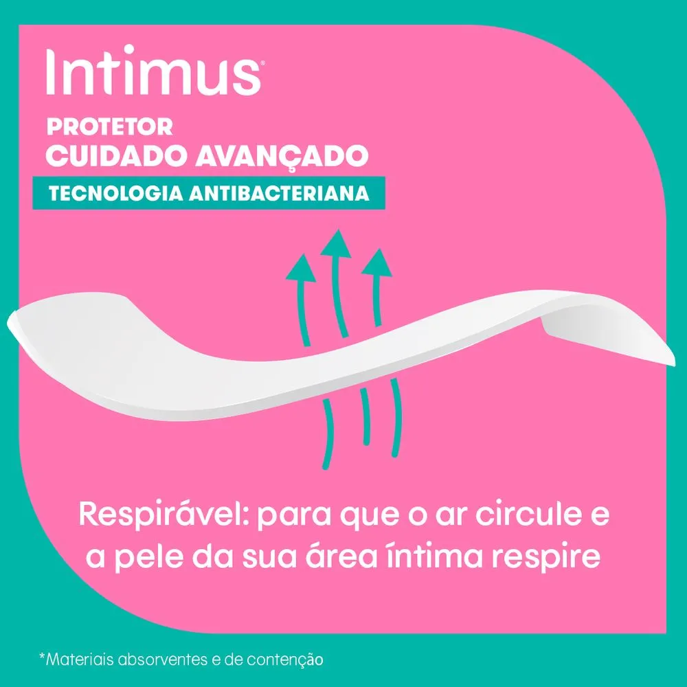 Protetor Diário Intimus Cuidado Avançando Tecnologia Antibacteriana 80 Unidades — foto 5