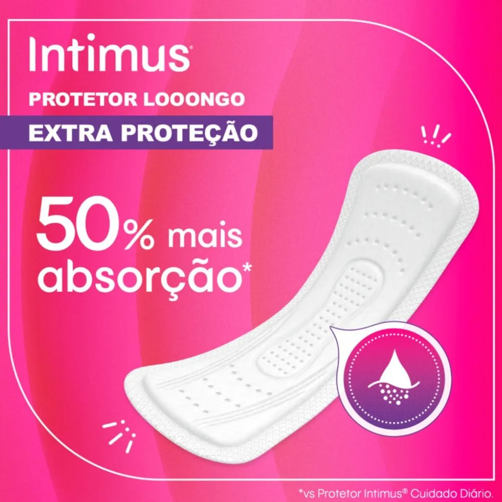 Protetor Diário Intimus Longo Extra Proteção 48 Unidades — foto 3
