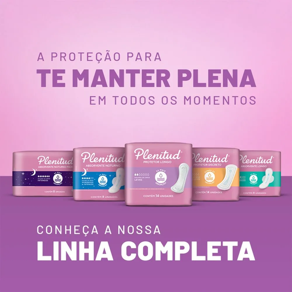 Protetor Diário Plenitud Femme Longo Incontinência Urinária Leve 14 Unidades — foto 8