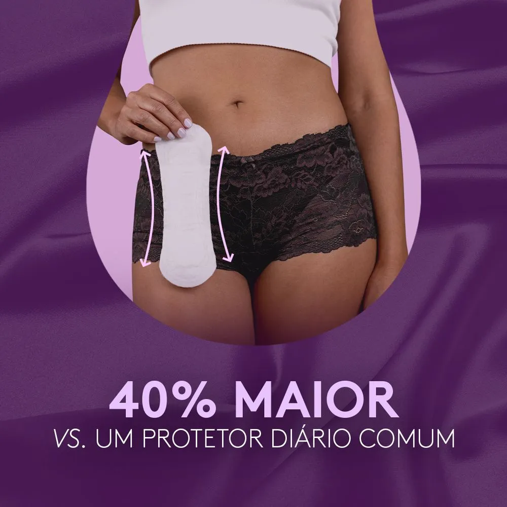 Protetor Diário Poise Longo Escapes de Urina Leves 14 Unidades — foto 4