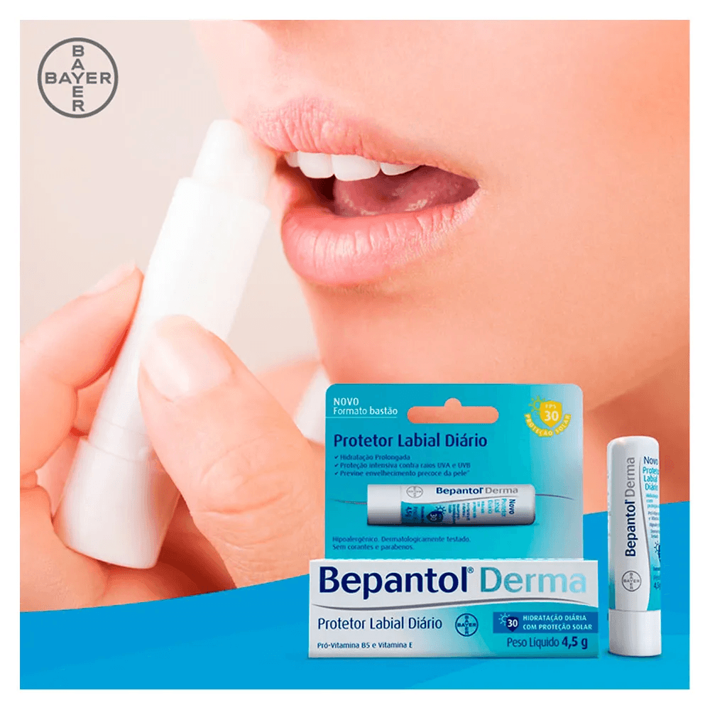 Protetor Labial Bepantol Derma Diário FPS50 4,5g — foto 4
