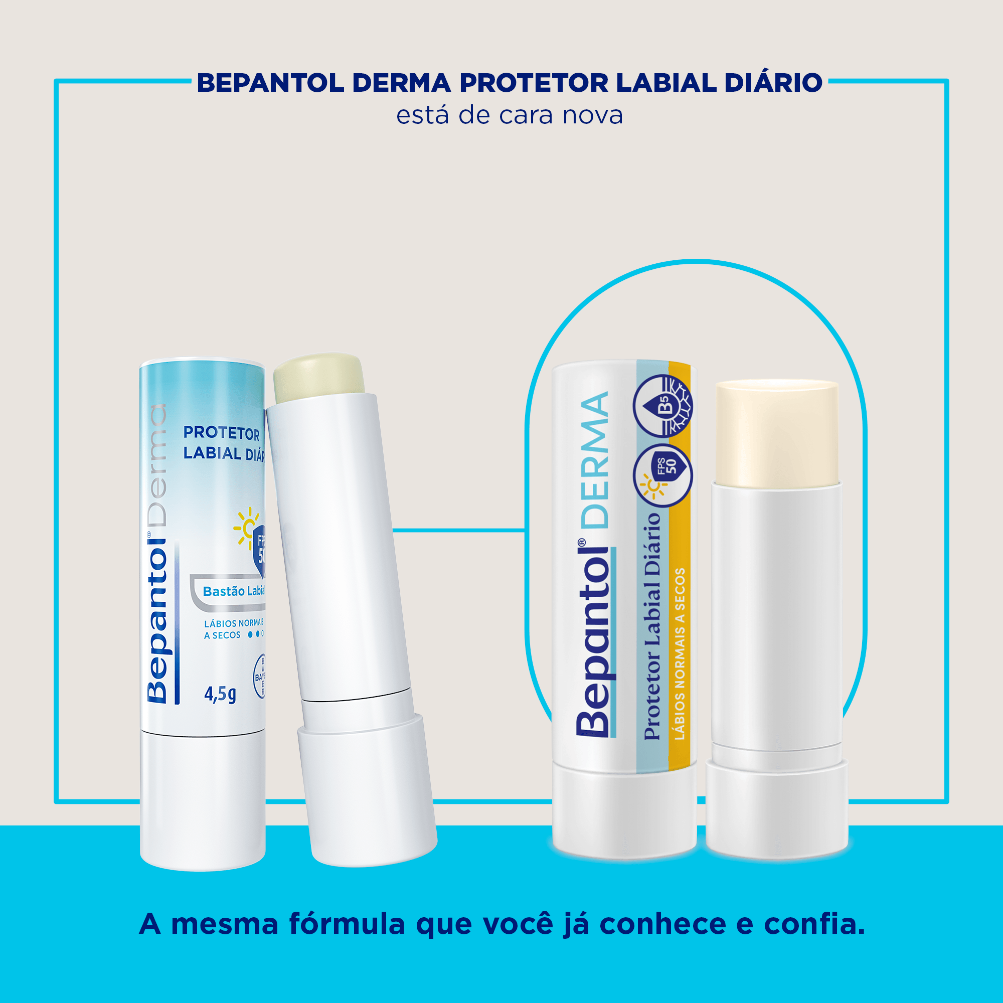 Protetor Labial Bepantol Derma Diário FPS50 4,5g — foto 2