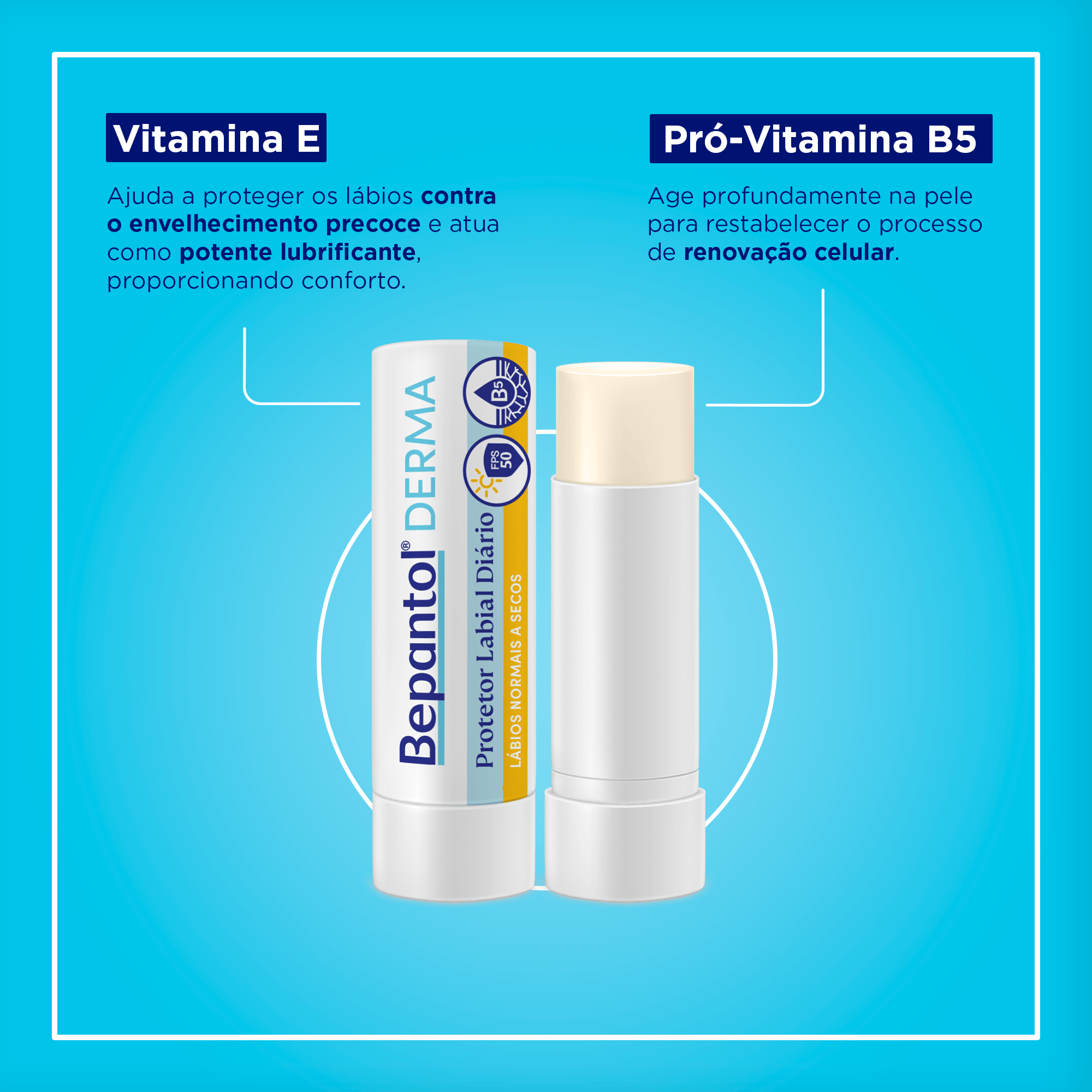 Protetor Labial Bepantol Derma Diário FPS50 4,5g — foto 5