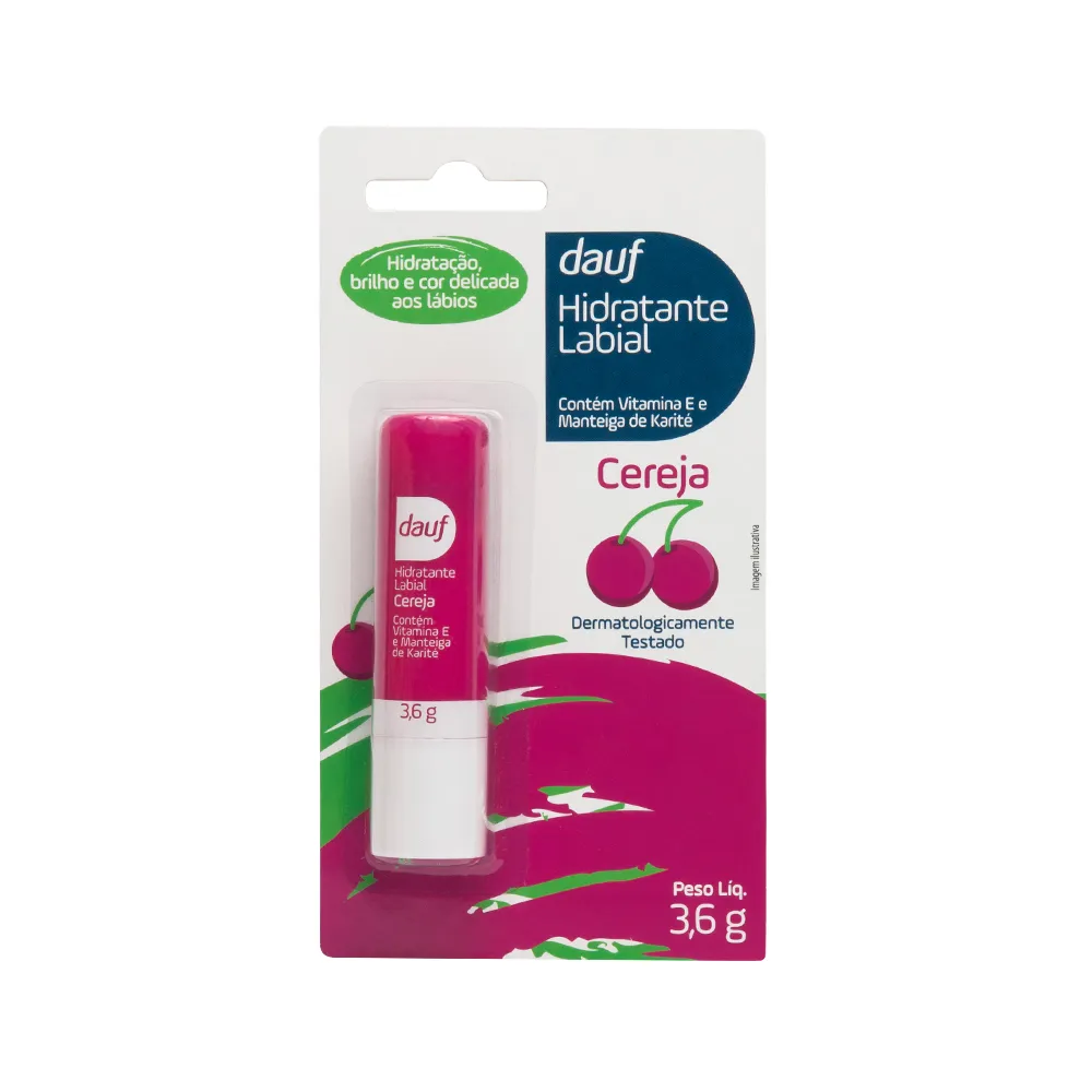 Protetor Labial Hidratante Dauf Cereja 3,6g