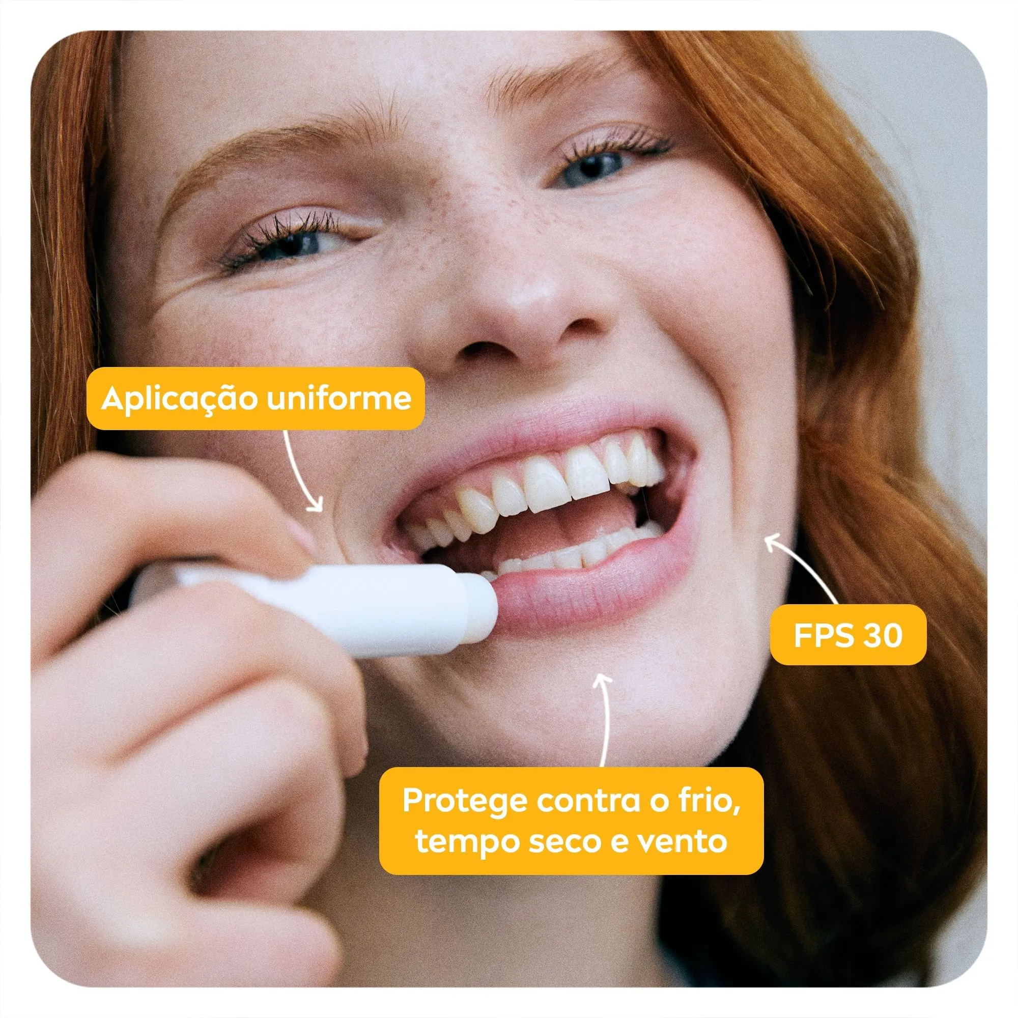 Protetor Labial Nivea Sun Protect Hidratante FPS30 4,8g — foto 3