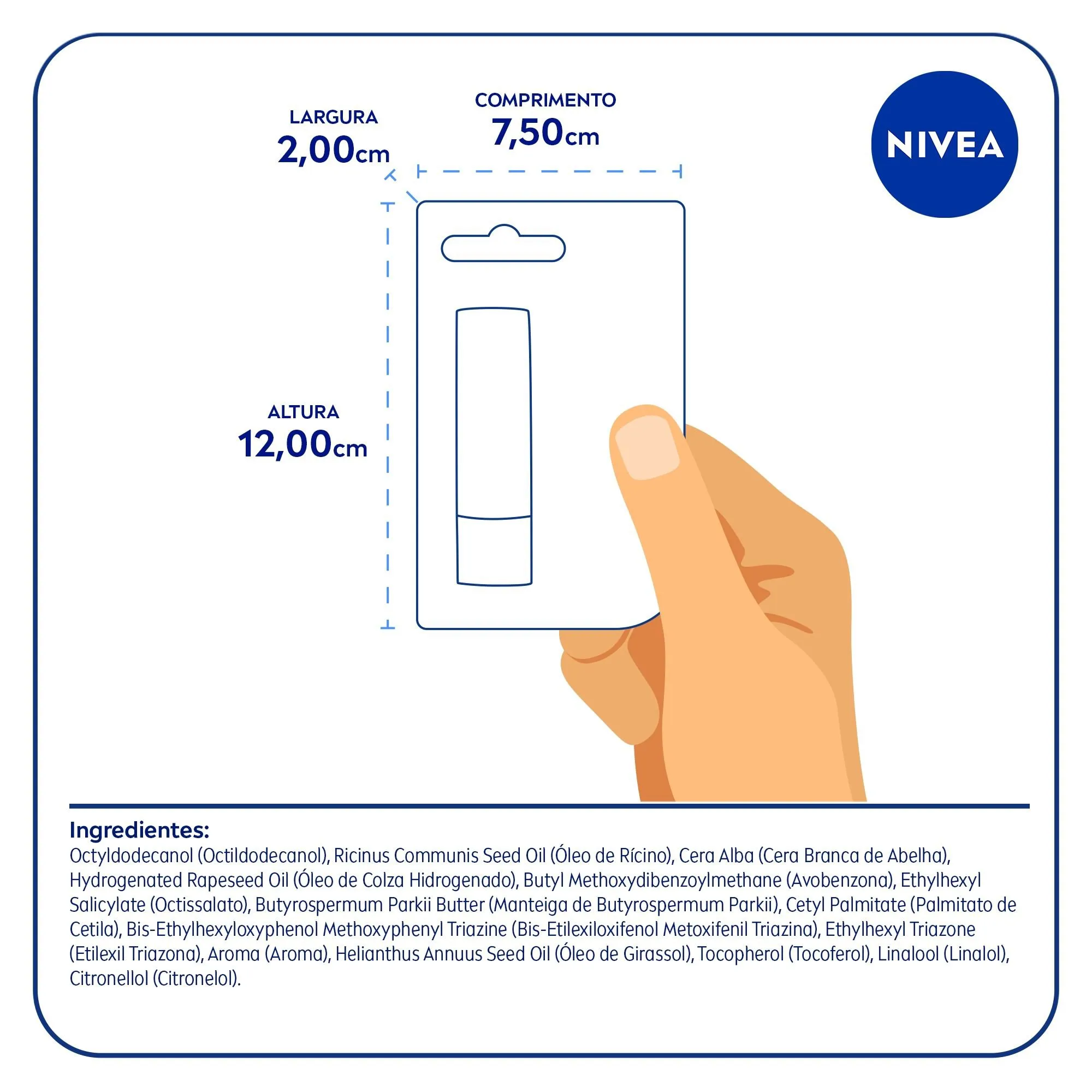 Protetor Labial Nivea Sun Protect Hidratante FPS30 4,8g — foto 7