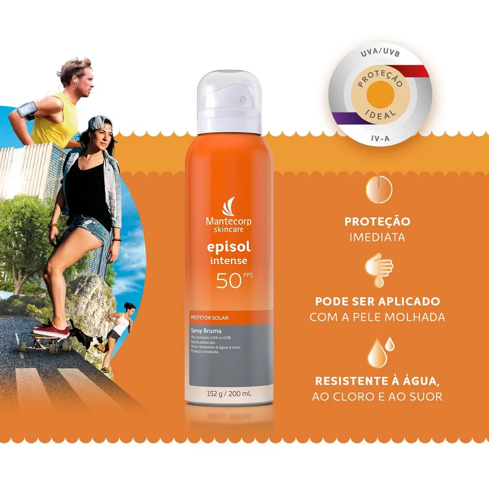Protetor Solar Episol Intense FPS50 Bruma Spray 200ml — foto 3