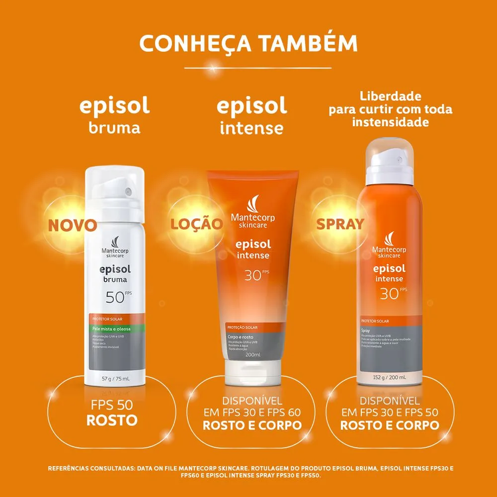 Protetor Solar Episol Intense FPS50 Bruma Spray 200ml — foto 6