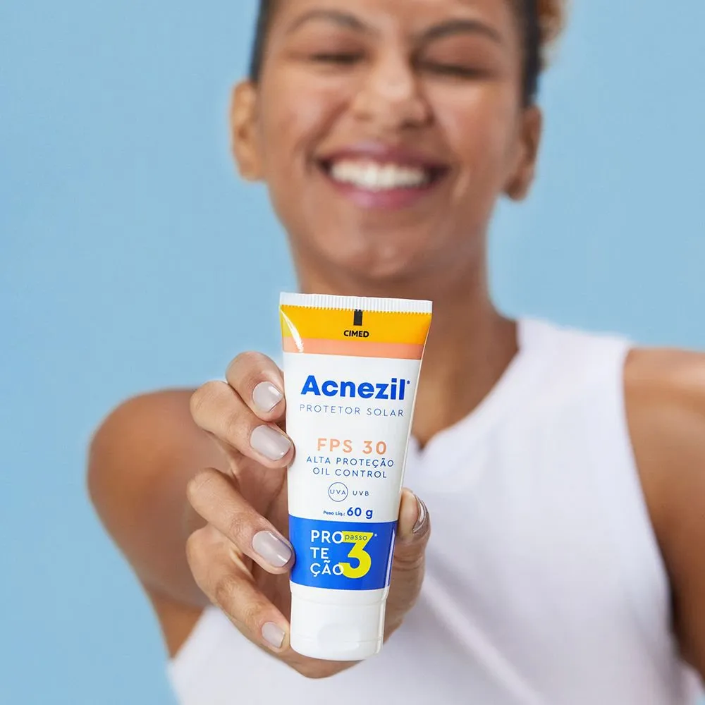 Protetor Solar Facial Acnezil Oil Control FPS30 60g — foto 5