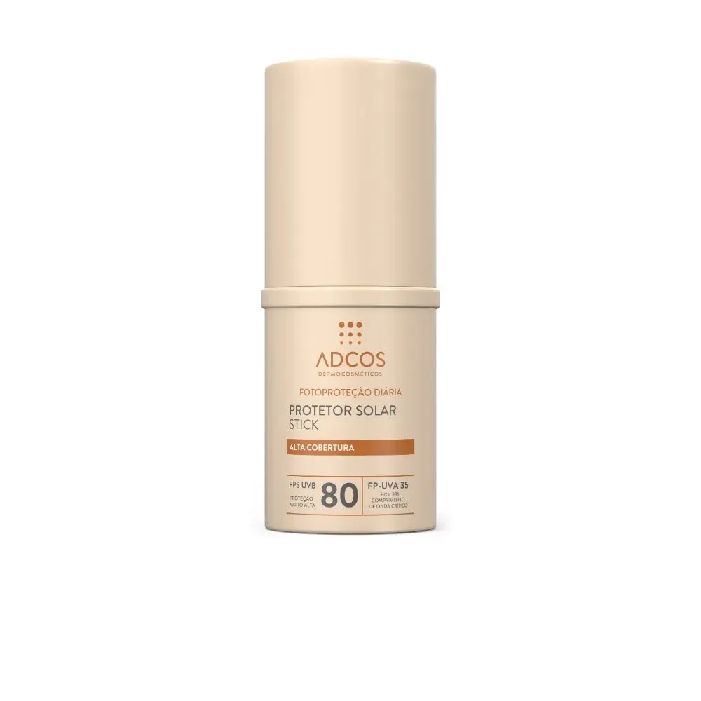 Protetor Solar Facial Adcos Stick Nude Fps55 Fp Uva 19 Bastão 17g