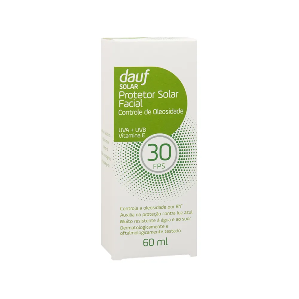 Protetor Solar Facial Dauf Controle de Oleosidade FPS30 60ml — foto 2