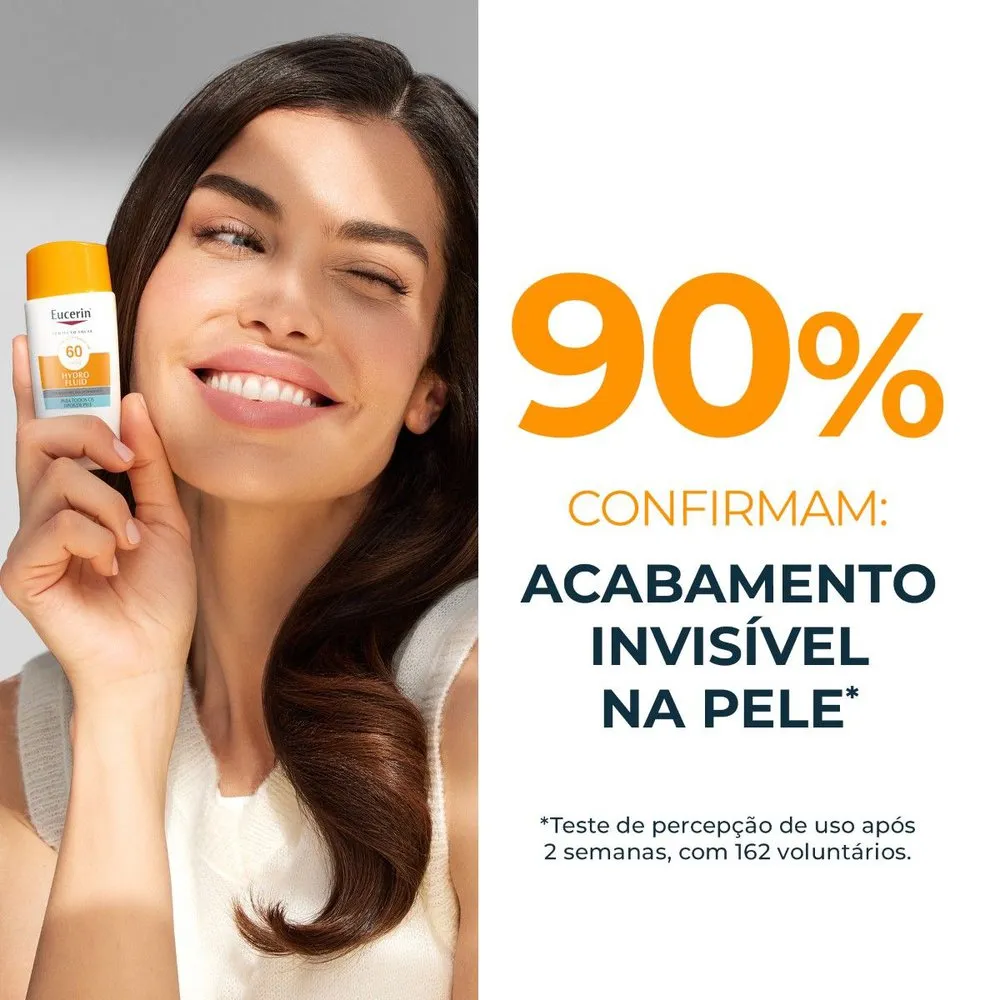 Protetor Solar Facial Eucerin Sun Hydro Fluid FPS60 50ml — foto 3