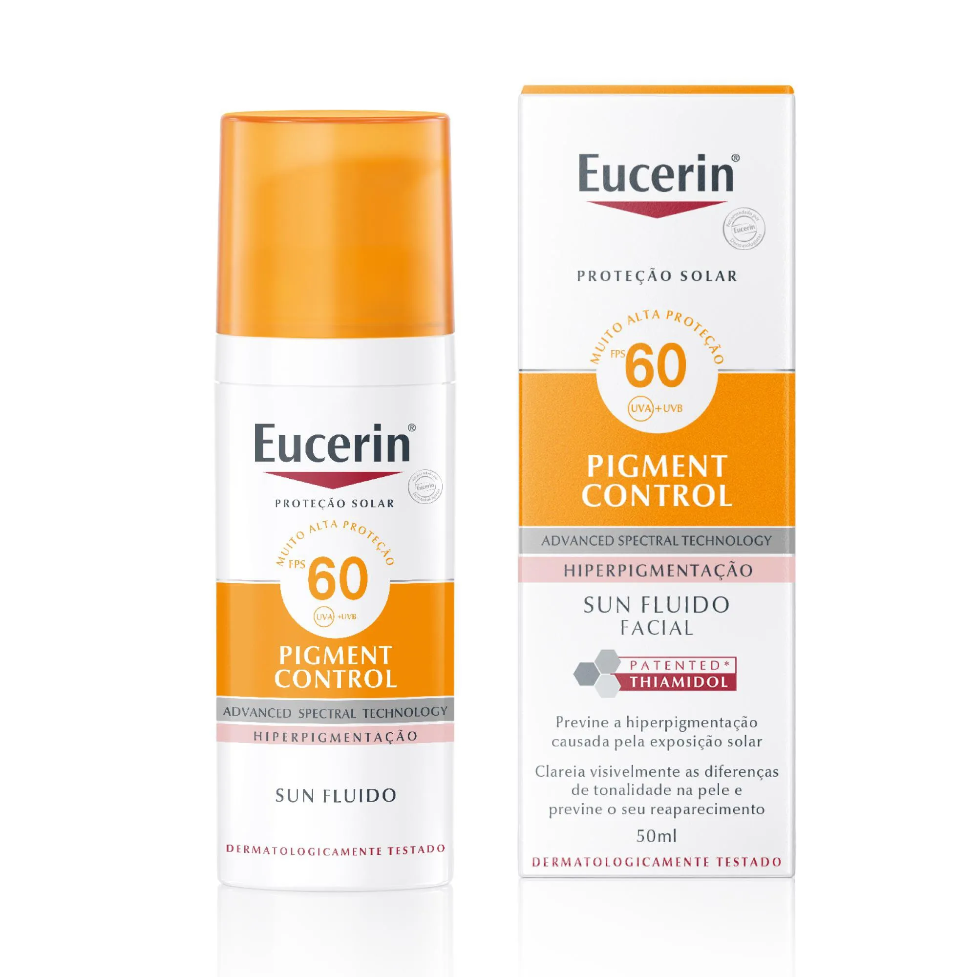 Protetor Solar Facial Eucerin Sun Pigment Control Fluido FPS60 50ml — foto 2