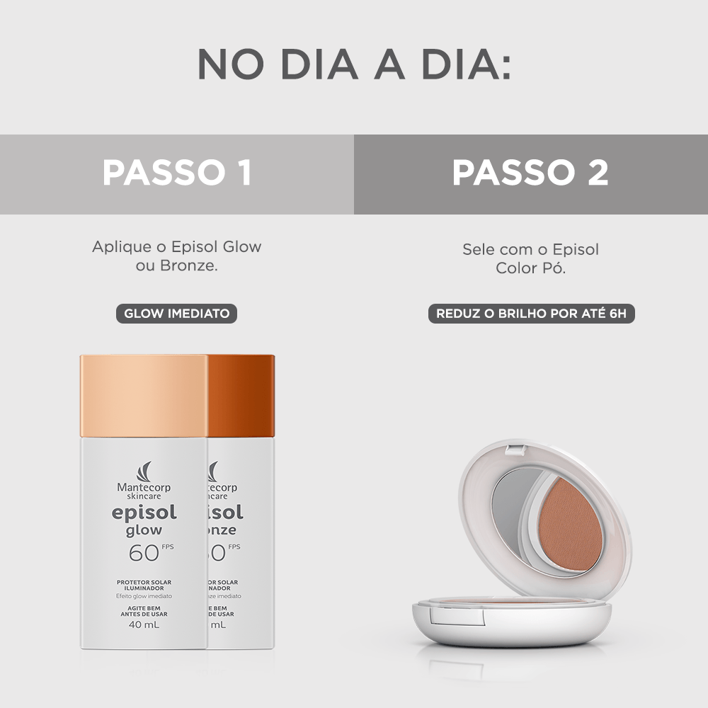 Protetor Solar Facial Iluminador Episol Glow FPS60 40ml — foto 7
