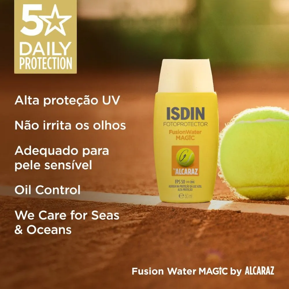 Protetor Solar Facial Isdin Fusion Water Magic Fps50 Fotoprotector 50ml — foto 7