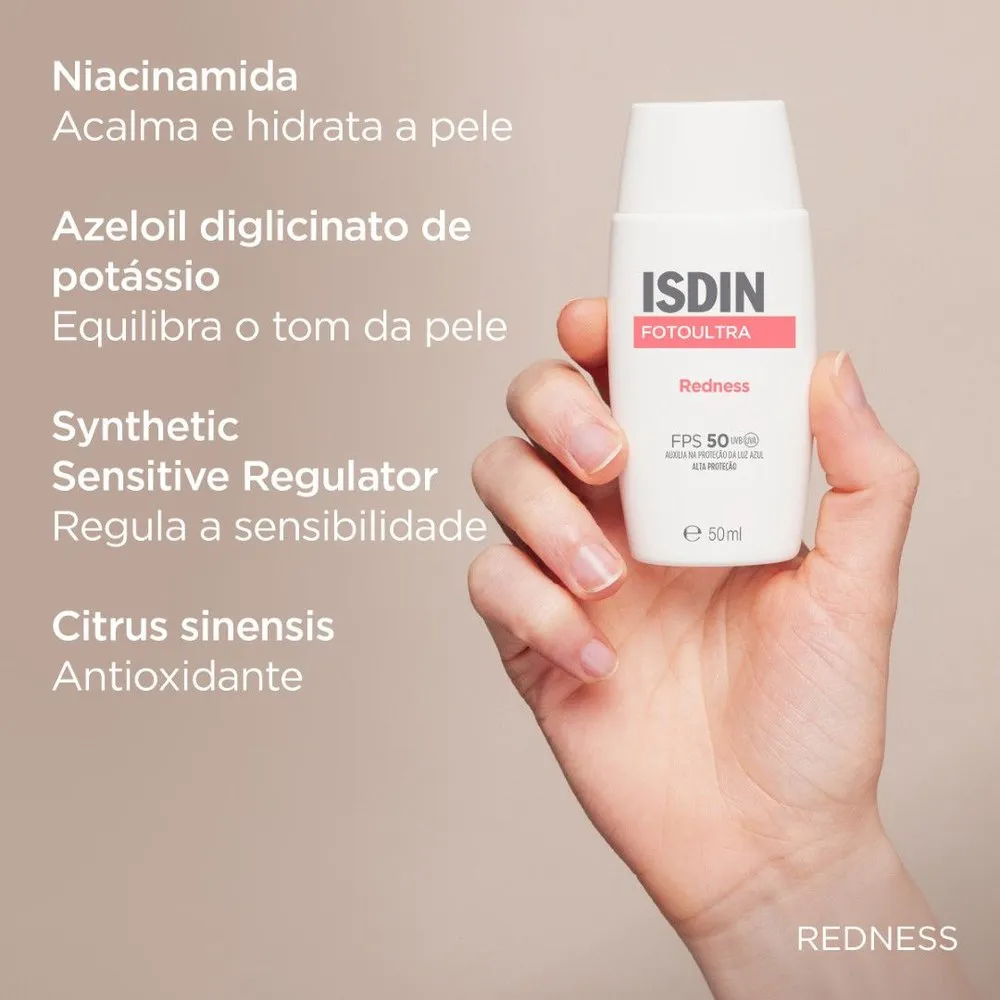 Protetor Solar Facial ISDIN Redness FPS50 50ml — foto 7