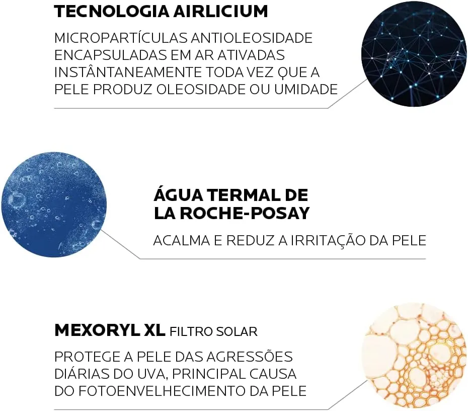 Protetor Solar Facial La Roche-Posay Anthelios Airlicium+ FPS80 40g — foto 5