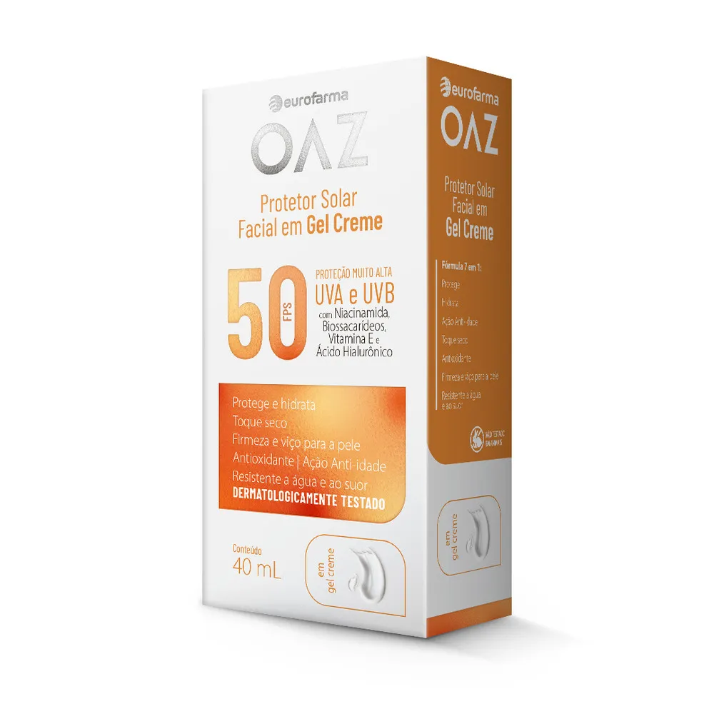 Protetor Solar Facial Oaz 50fps Creme 40g — foto 2