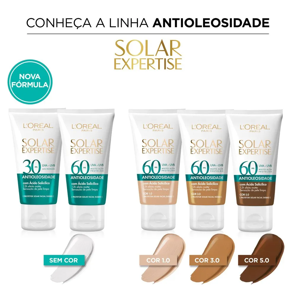 Protetor Solar Facial Solar Expertise Antioleosidade FPS60 40g — foto 5