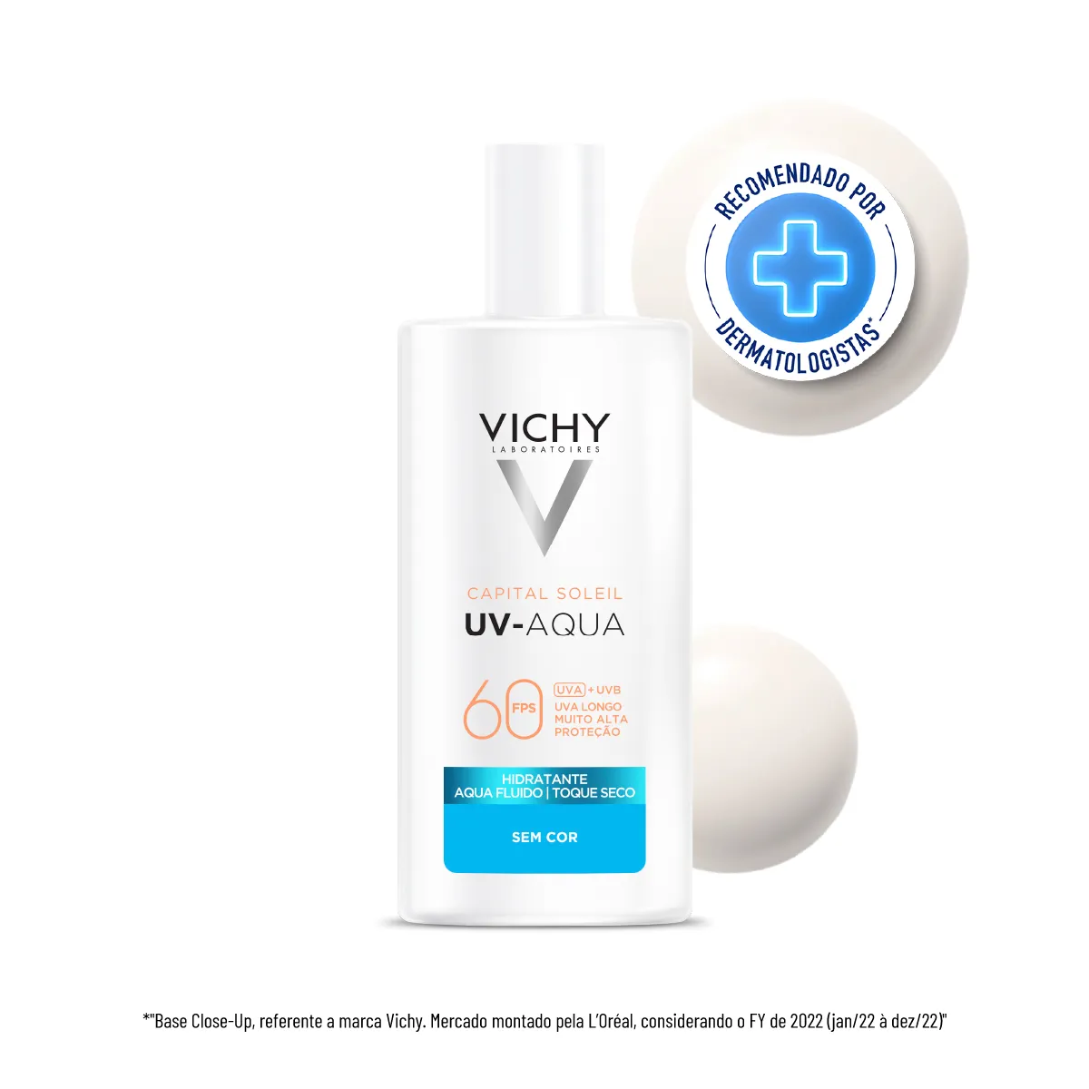 Protetor Solar Facial Vichy Capital Soleil Aqua-Fluido Toque Seco Uv-Aqua FPS60 40ml