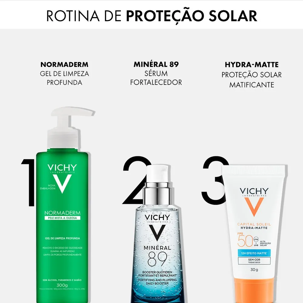 Protetor Solar Facial Vichy Capital Soleil Hydra Matte FPS50 30g — foto 5