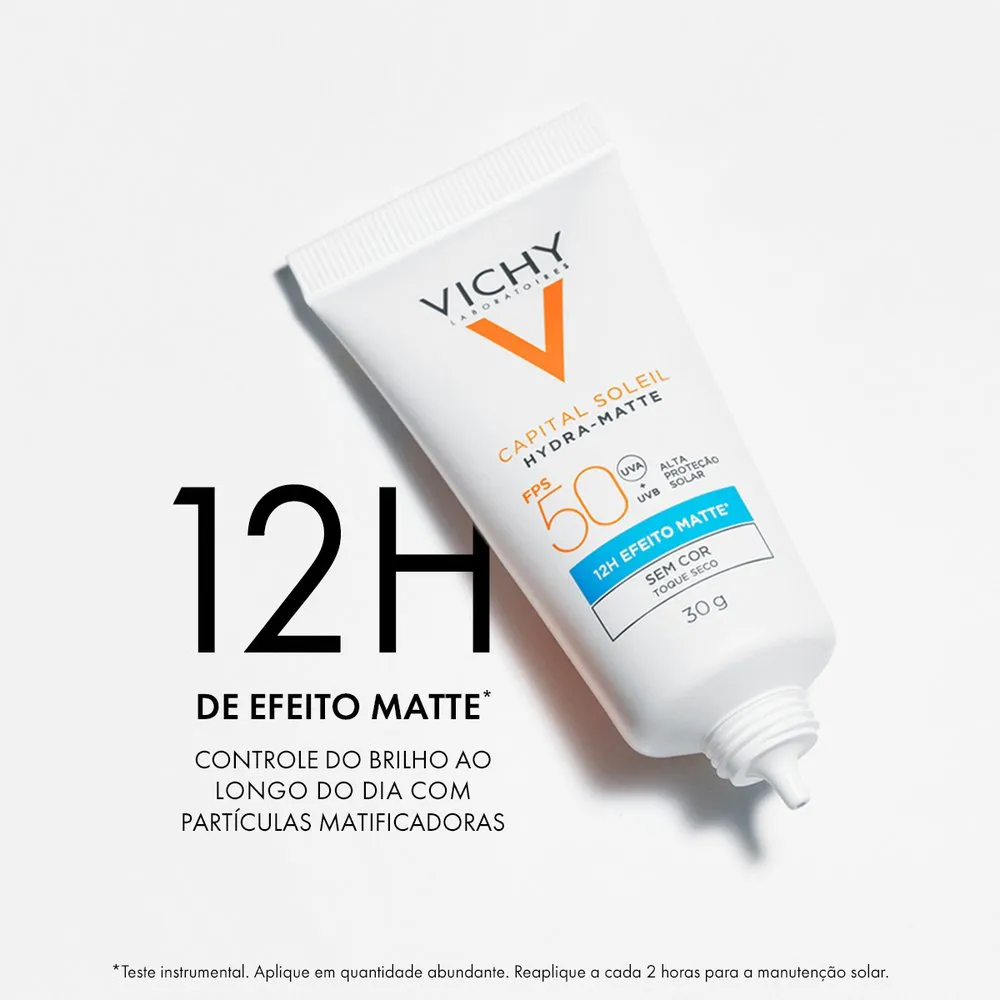 Protetor Solar Facial Vichy Capital Soleil Hydra Matte FPS50 30g — foto 7