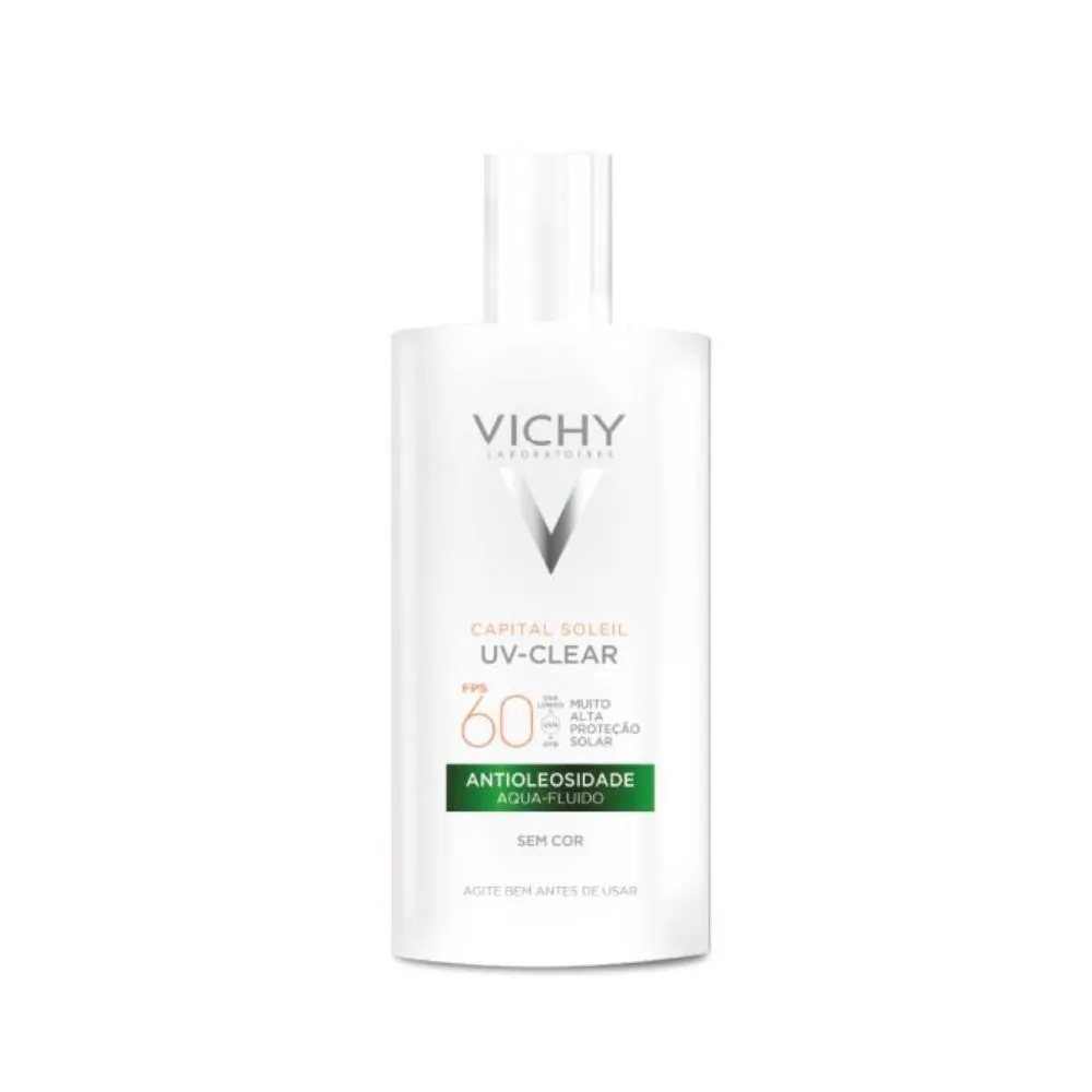 Protetor Solar Facial Vichy Capital Soleil UV-Clear FPS60 Antioleosidade Sem Cor 40g