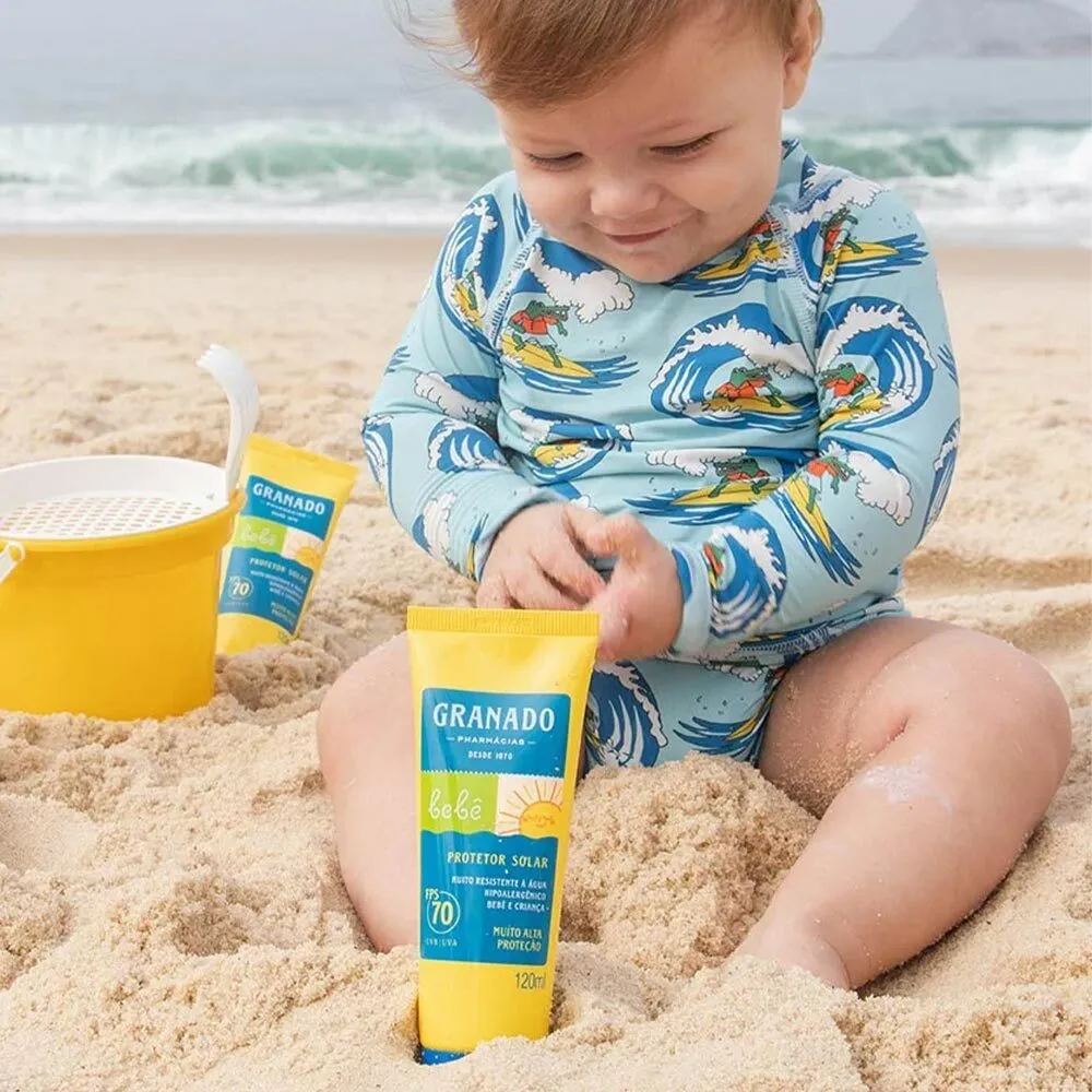 Protetor Solar Granado Bebê FPS70 Hipoalergênico Sem Perfume 120ml — foto 2