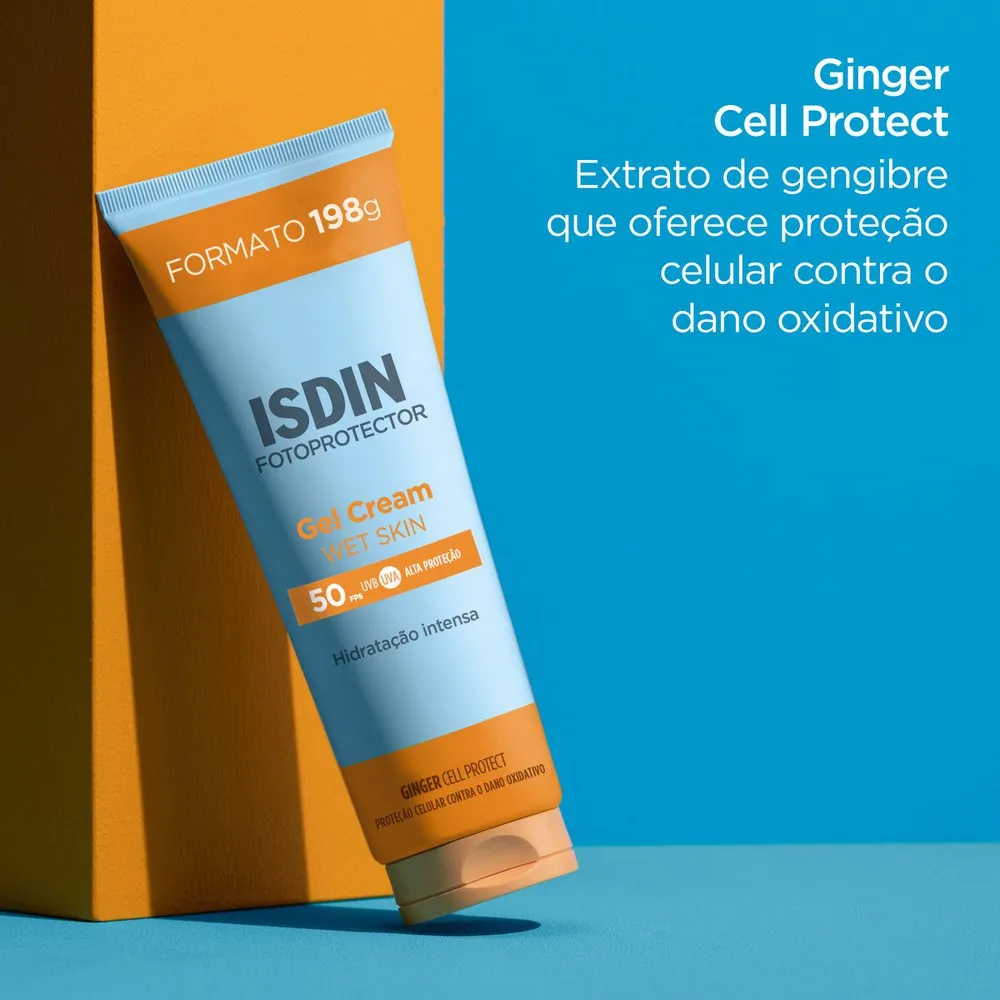 Protetor Solar ISDIN Gel Cream FPS50+ Wet Skin 198g — foto 5