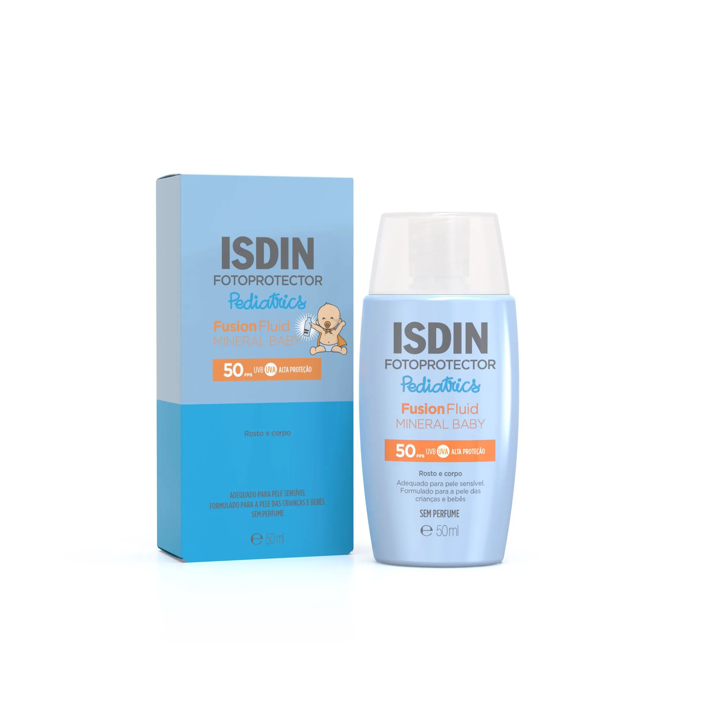 Protetor Solar Isdin Pediatrics Sem Perfume Fotoprotector Fusion Baby Fps50 50ml