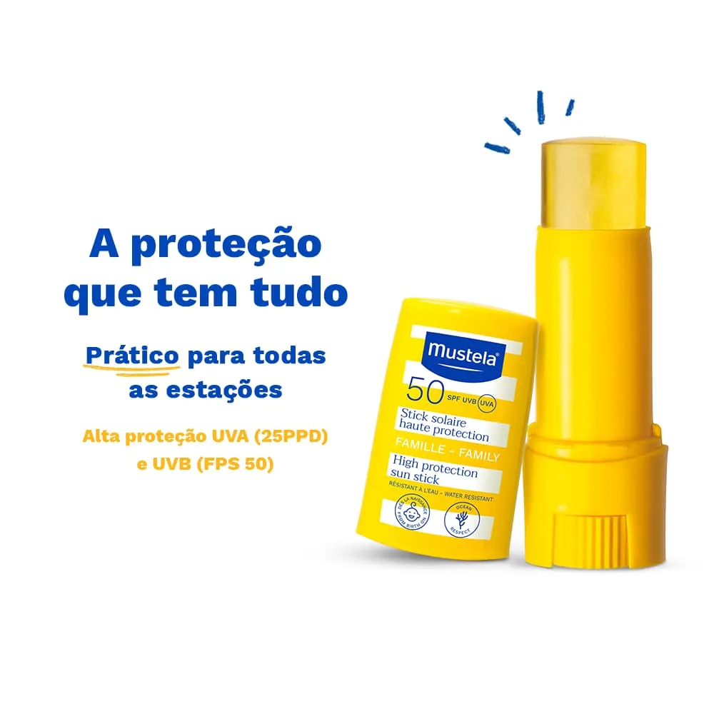 Protetor Solar Mustela FPS50 Sem Perfume Stick 8g — foto 4