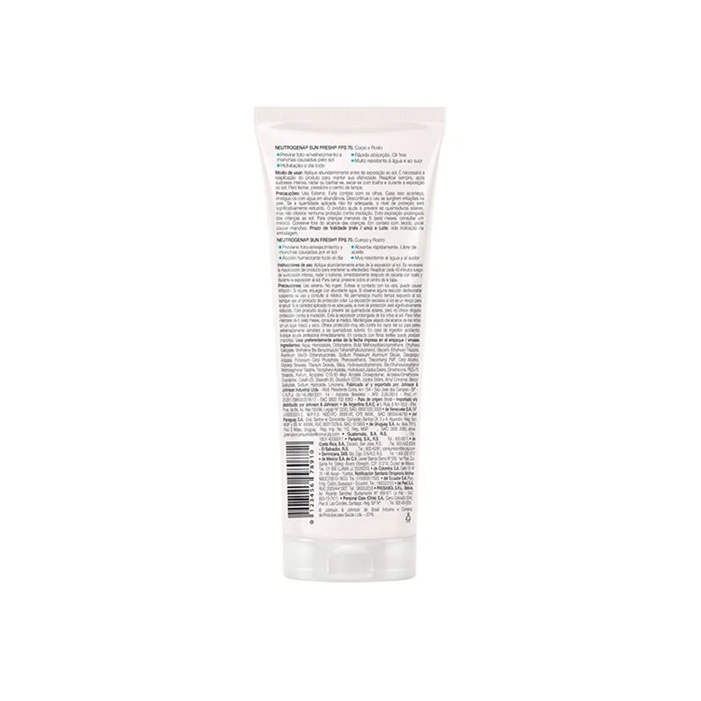 Protetor Solar Neutrogena Sun Fresh FPS70 200ml — foto 3