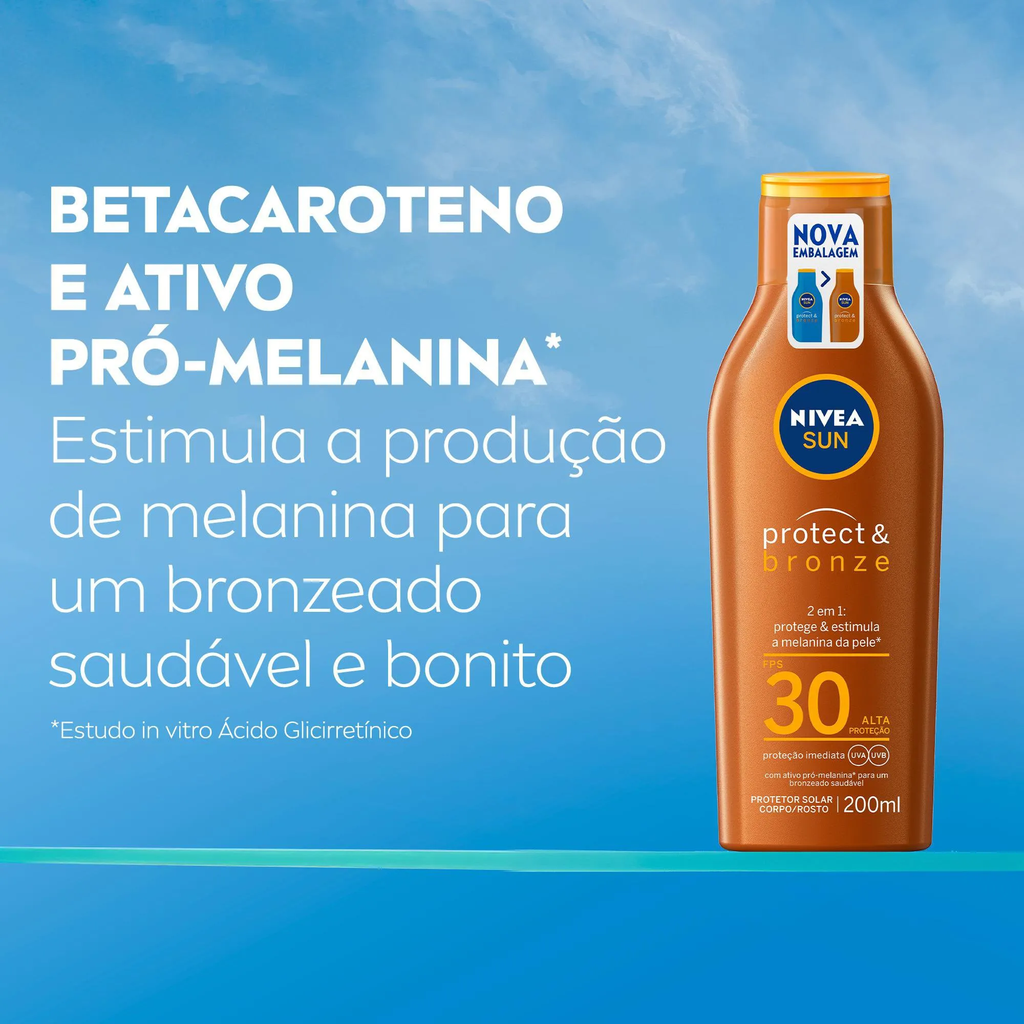 Protetor Solar Nivea Sun Protect & Bronze FPS30 200ml — foto 5