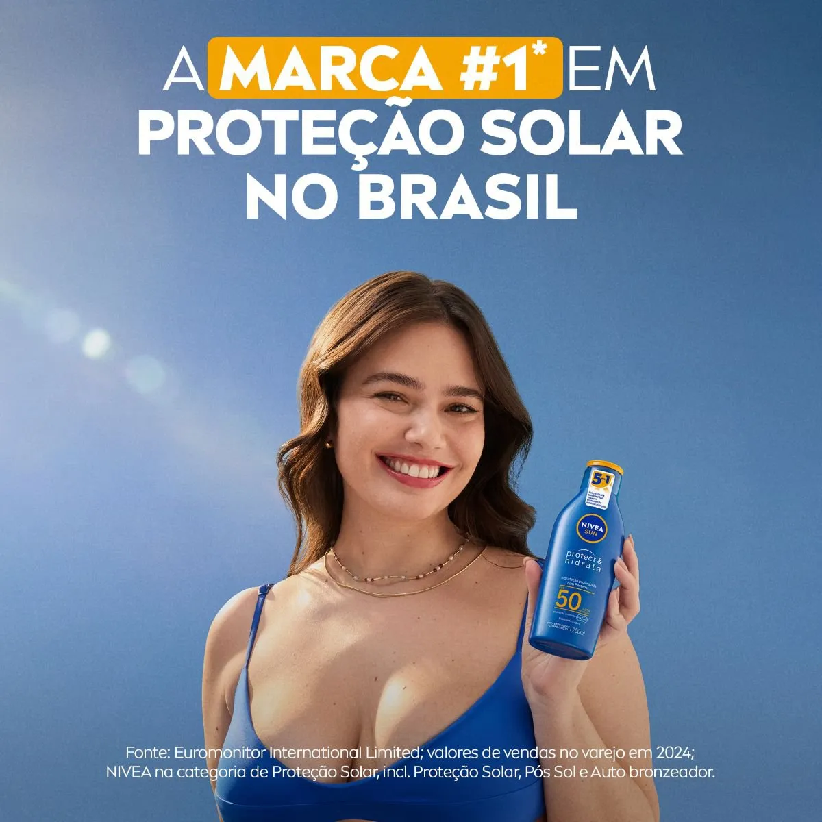 Protetor Solar Nivea Sun Protect & Hidrata FPS50 200ml — foto 3