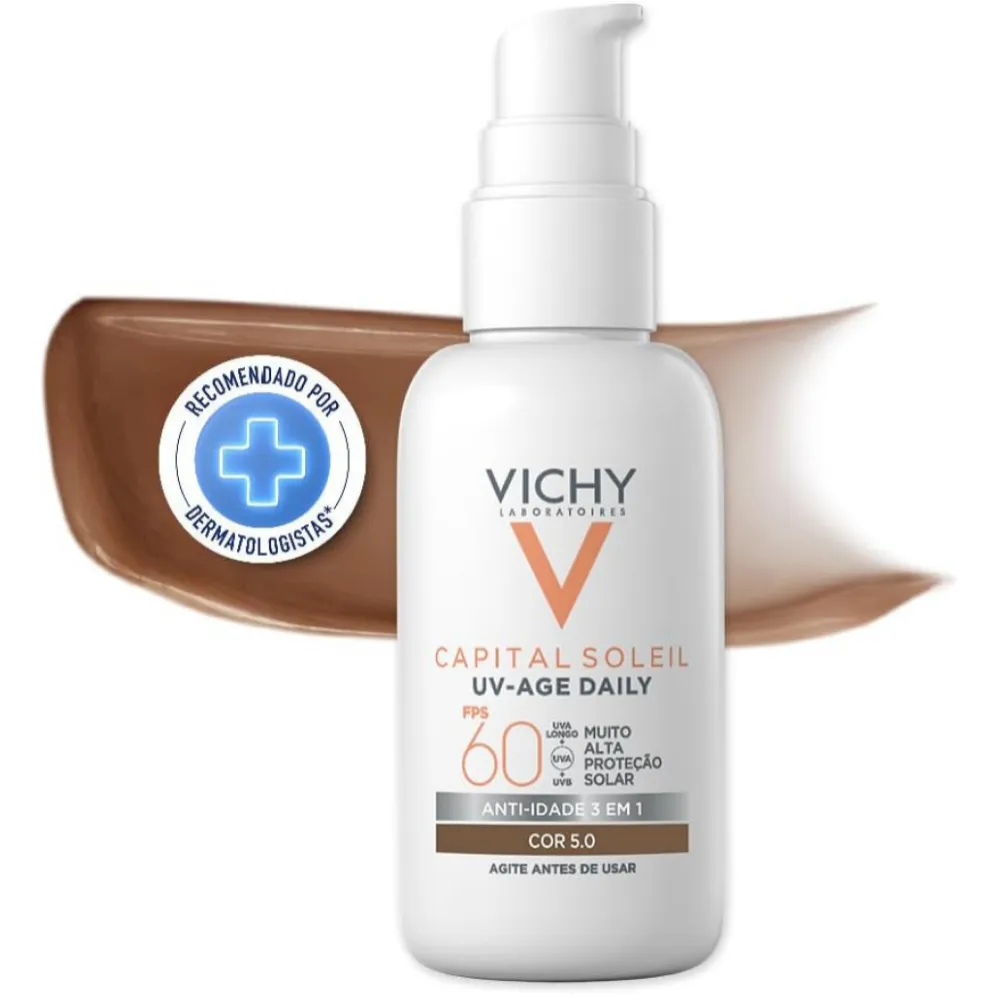 Protetor Solar Vichy UV-Age Daily Cor 5.0 FPS60 40g
