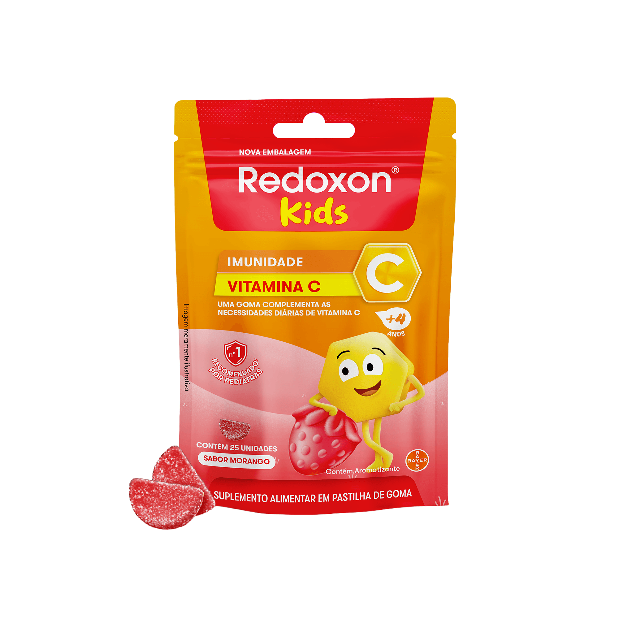 Redoxon Kids Morango Vitamina C 25 Gomas — foto 3