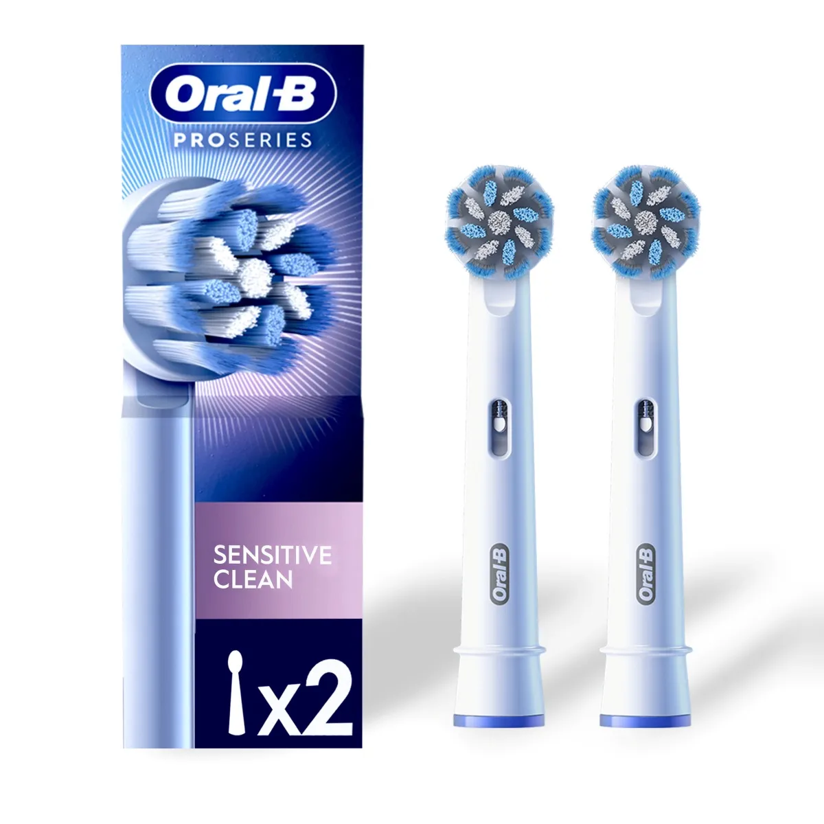 Refil para Escova de Dente Elétrica Oral-B Pro Series Sensitive Clean 2 Unidades