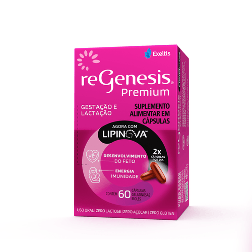 Regenesis Premium Vitamina para Gestante 60 Cápsulas Moles