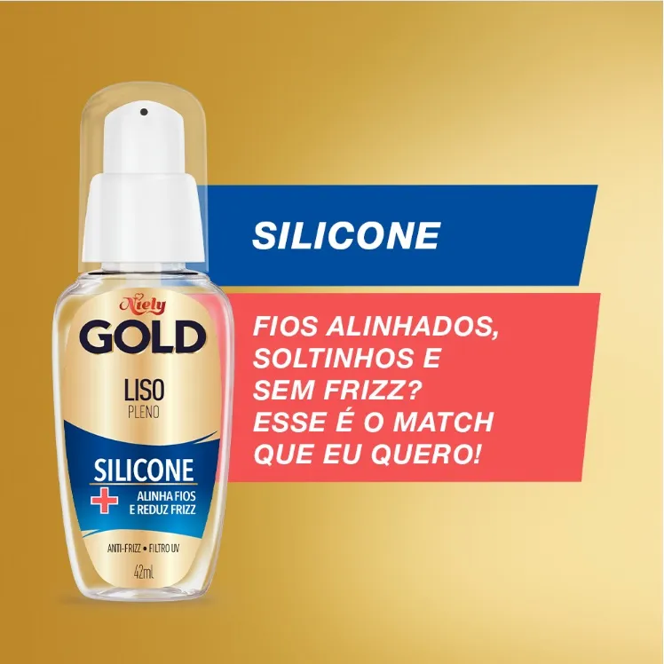 Reparador de Pontas Niely Gold Liso Pleno Silicone 42ml — foto 3