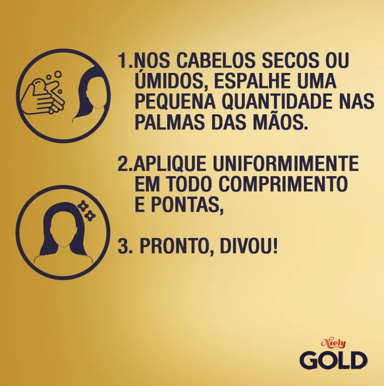 Reparador de Pontas Niely Gold Nutrição Poderosa Silicone 42ml — foto 5