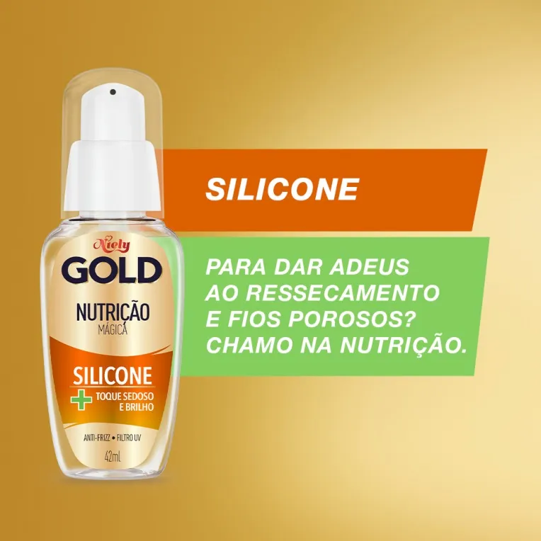 Reparador de Pontas Niely Gold Nutrição Poderosa Silicone 42ml — foto 3